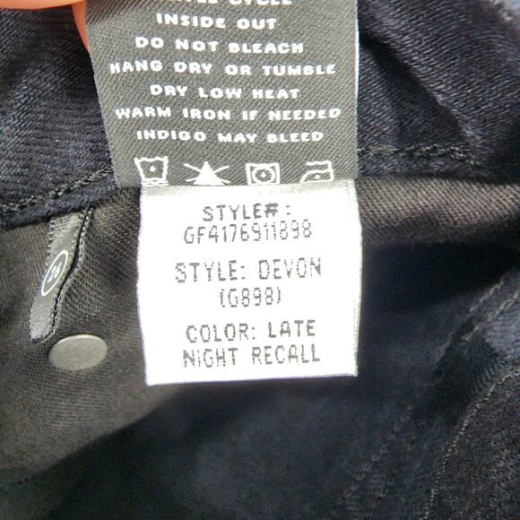 GRLFRND Button Fly Skinny Leg Devon Boyfriend Jean in Late Night Recall Size 26 - Picture 7 of 9